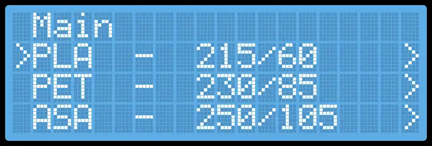 Menu de la Prusa