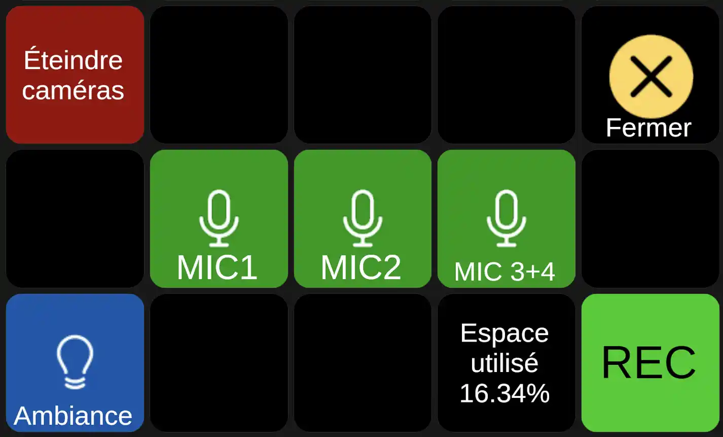 L&#39;interface de la console pour contrôler le système
