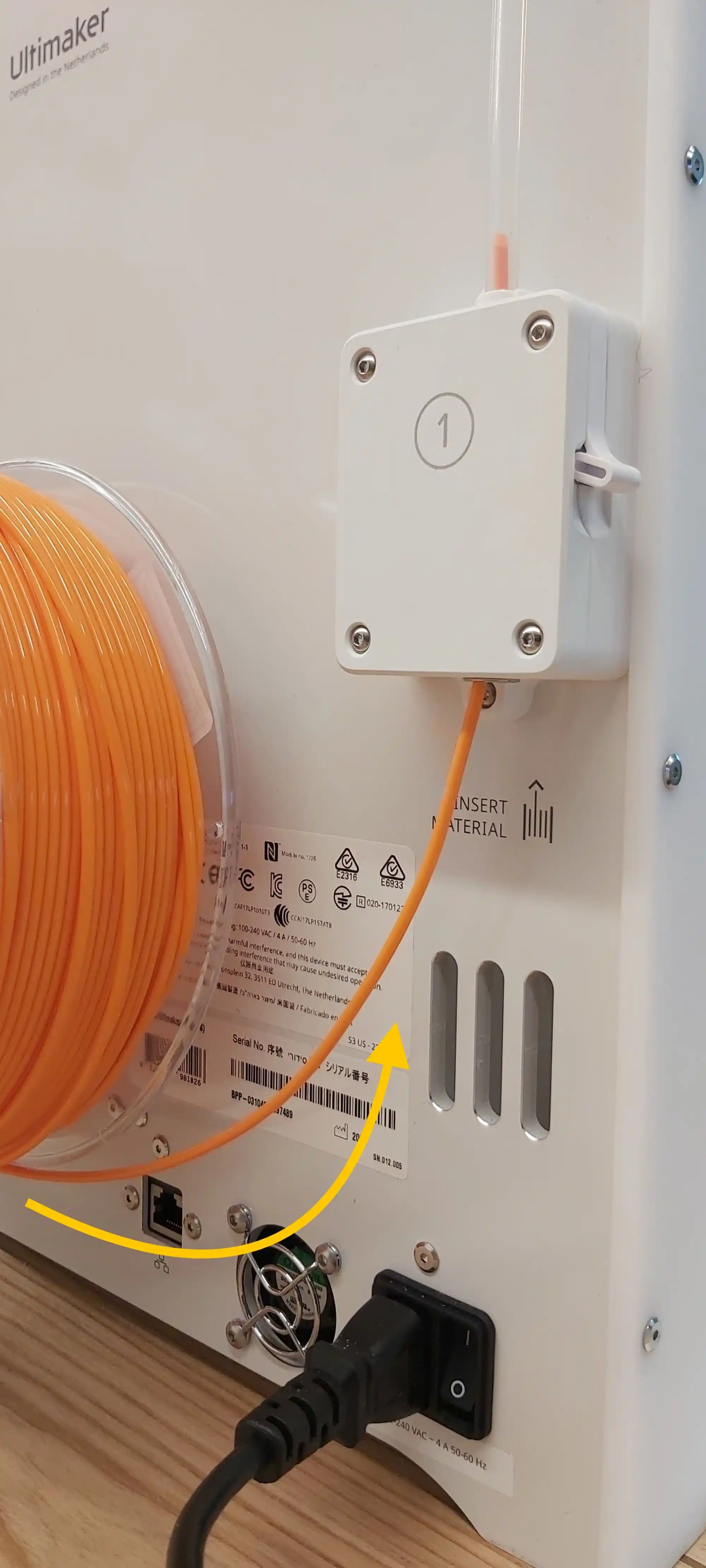 Changement de filament étape 3